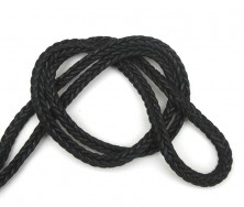1,5 m geflochtene Kordel, 1 cm, schwarz 1,5 m geflochtene Kordel, 1 cm, schwarz