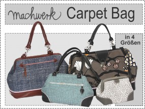 Carpet Bag Taschenschnitt in 4 Größen