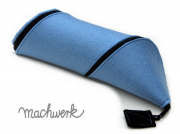 Spiralmäppchen aus Wollfilz- hellblau Spiralmäppchen aus Wollfilz- hellblau