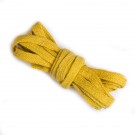 3 m flache Kordel, 1 cm breit, gelb