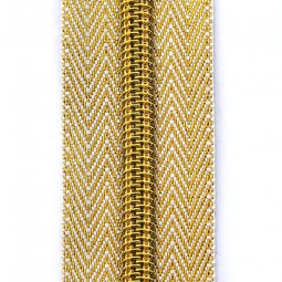 goldfarbener Reißverschluss