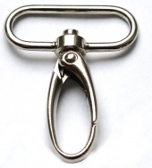 Karabiner silberfarben, 3 cm