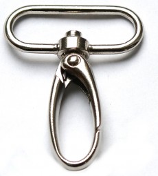 Karabiner silberfarben, 3 cm