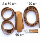 2,5 cm breite Lederriemen, cognac, Set für die Tasche Solo als Laptoptasche 2,5 cm breite Lederriemen, cognac, Set für die Tasche Solo als Laptoptasche