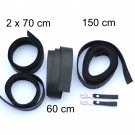 2,5 cm breite Lederriemen, schwarz, Set für die Tasche Solo als Laptoptasche 2,5 cm breite Lederriemen, schwarz, Set für die Tasche Solo als Laptoptasche