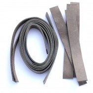 2 cm breite Lederriemen warmes grau, Set für die Tasche Nepal 2 cm breite Lederriemen warmes grau, Set für die Tasche Nepal