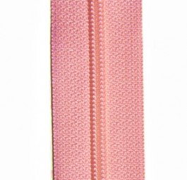 schmale Reißverschlussmeterware rosa