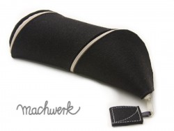 Spiralmäppchen aus Wollfilz - schwarz Spiralmäppchen aus Wollfilz - schwarz