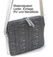 silbernes Materialpaket für eine Tasche Solo silbernes Materialpaket für eine Tasche Solo