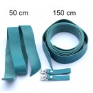2,5 cm breite Lederriemen, helles petrol, Set für die Tasche Duett 2,5 cm breite Lederriemen, helles petrol, Set für die Tasche Duett