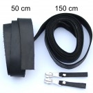 2,5 cm breite Lederriemen, schwarz, Set für die Tasche Duett 2,5 cm breite Lederriemen, schwarz, Set für die Tasche Duett